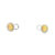 Aretes en 18K en oro blanco con 0.33ct en diamantes y 0.48 ct Yellow Fancy
