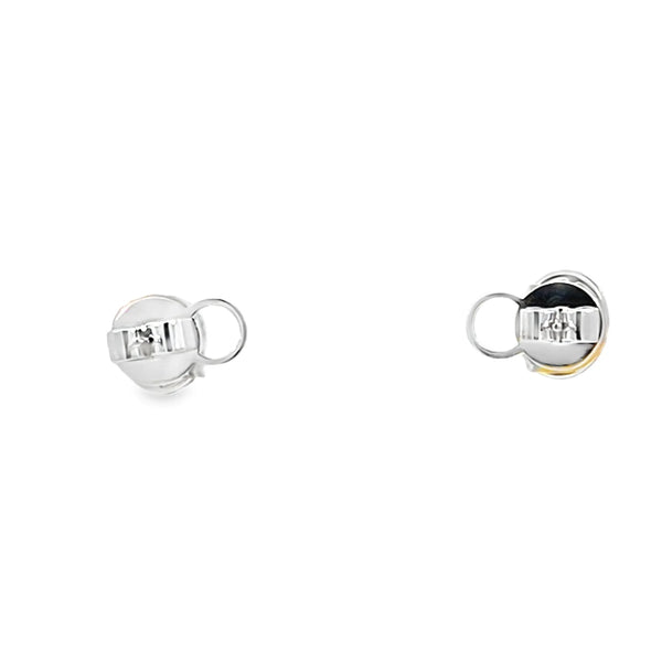 Aretes en 18K en oro blanco con 0.33ct en diamantes y 0.48 ct Yellow Fancy