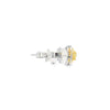 Aretes en 18K en oro blanco con 0.33ct en diamantes y 0.48 ct Yellow Fancy