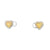 Aretes en 18K en oro blanco con 0.52ct en diamantes y 0.47 ct Yellow Fancy