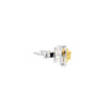Aretes en 18K en oro blanco con 0.52ct en diamantes y 0.47 ct Yellow Fancy