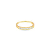 Churumbela en oro amarillo de 14K con diamante de 0.24CT