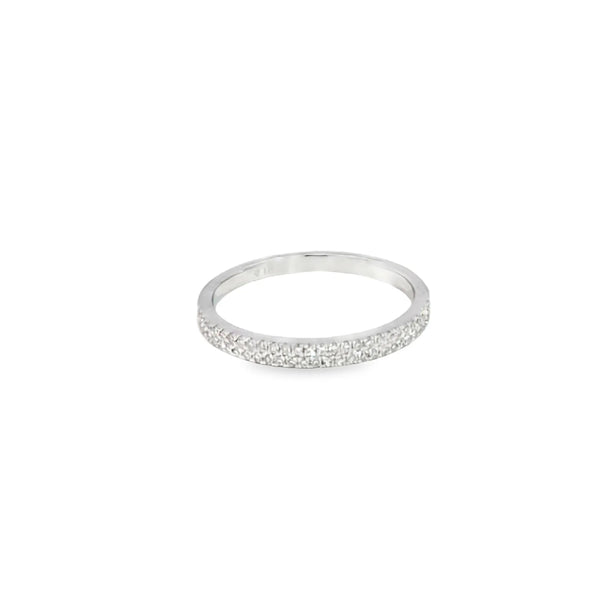 Churumbela en oro blanco de 14K con diamante de 0.15CT
