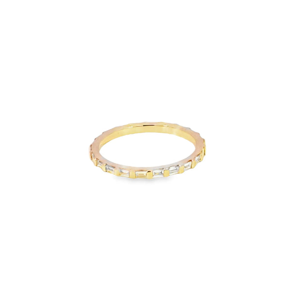 Churumbela en oro amarillo de 14K con diamante de 0.43CT