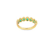 Anillo dama en oro amarillo de 14K con esmeralda de 1.15CT