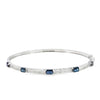 Brazalete en oro blanco de 14K con diamante de 0.25CT