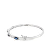 Brazalete en oro blanco de 14K con diamante de 0.25CT