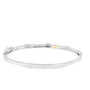Brazalete en oro blanco de 14K con diamante de 0.25CT