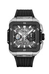 Reloj Hublot Square Bang en titanio de 42MM movimiento automático, esfera negra