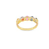 Anillo dama en oro amarillo de 14K con diamante de 0.14CT y piedra central de 1.09CT