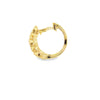 Aretes en oro amarillo de 14K con diamante de 0.20CT y rubí de 0.45CT