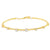 Brazalete en oro amarillo de 14K con diamante de 0.52CT