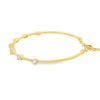 Brazalete en oro amarillo de 14K con diamante de 0.52CT