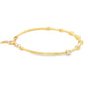 Brazalete en oro amarillo de 14K con diamante de 0.52CT