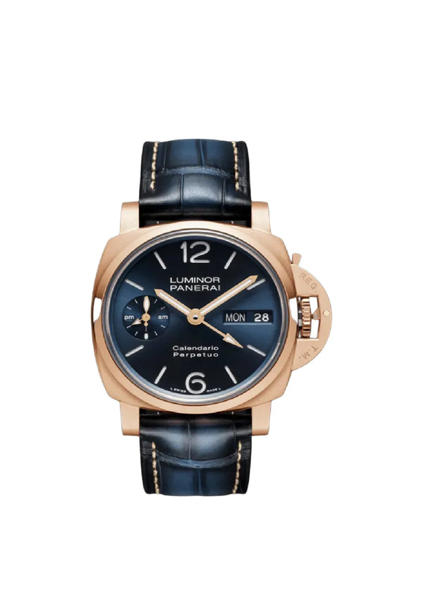 Reloj Panerai Luminor de oro automático de 44 mm con calendario perpetuo