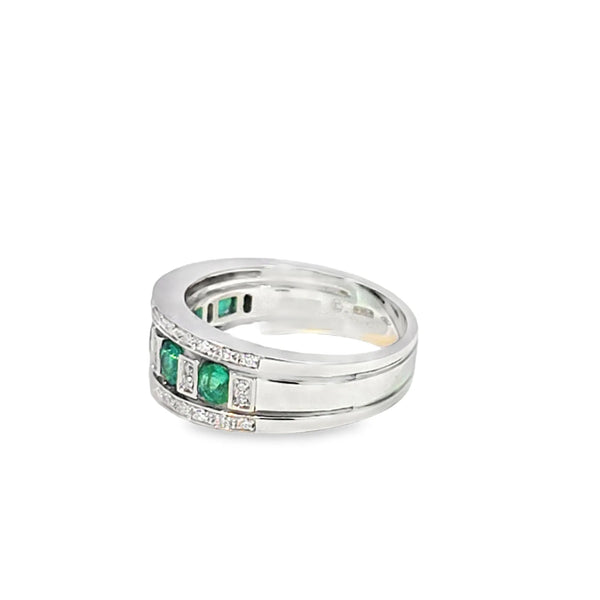 Anillo de dama en oro de 18K colección Belle Époque con esmeralda - Damiani