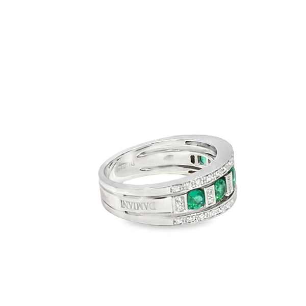 Anillo de dama en oro de 18K colección Belle Époque con esmeralda - Damiani