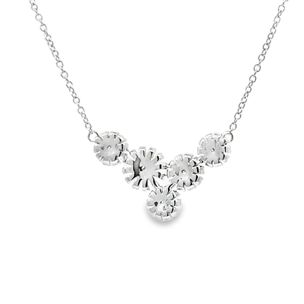 Dije con cadena en oro de 18K OB con piedra Margarita - Damiani