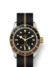 Reloj Tudor Black Bay Automático GMT de 41 mm en Acero y Oro con Correa de Tela