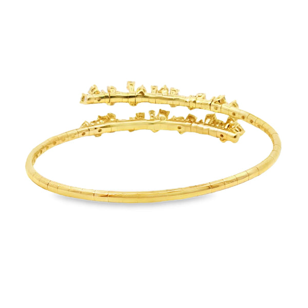 Brazalete en oro de 18K OA colección Mimosa - Damiani