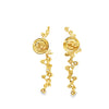 Aretes en oro de 18K OA con diamantes de 2.04 ct colección Mimosa - Damiani