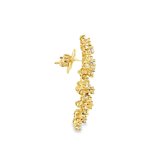 Aretes en oro de 18K OA con diamantes de 2.04 ct colección Mimosa - Damiani