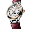 Reloj Longines PrimaLuna bicolor automático de 34 mm con fases lunares y piel