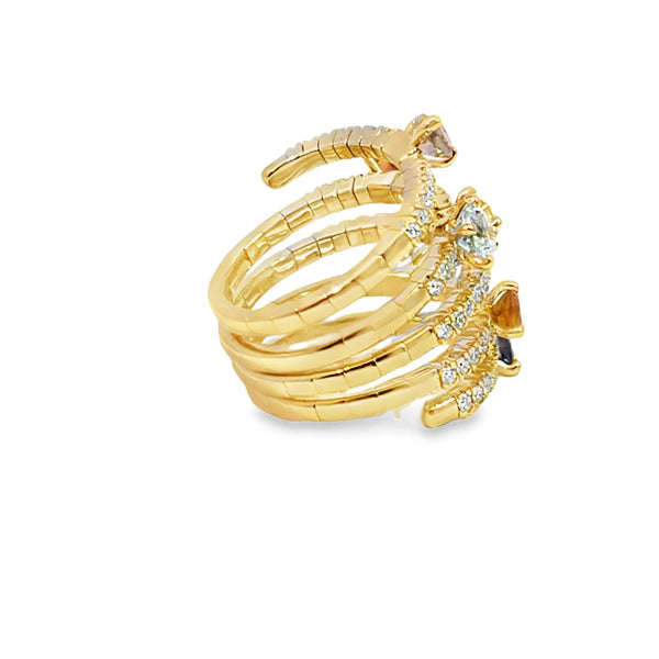 Anillo de dama en oro de 18K OA- Damiani