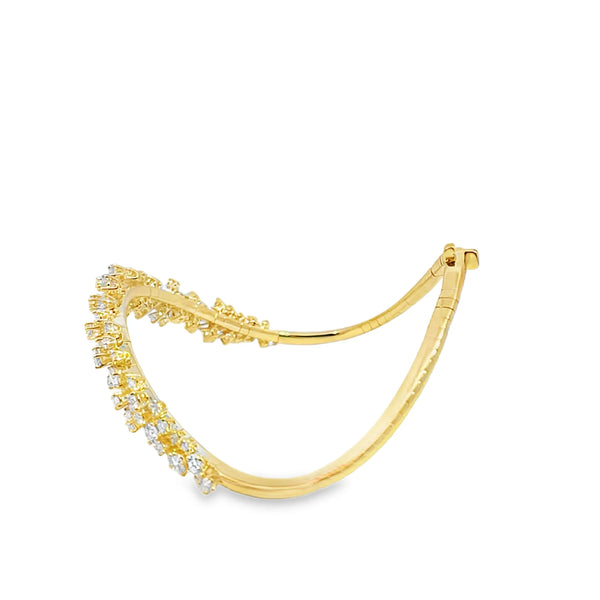 Brazalete en oro de 18K OA colección Mimosa- Damiani