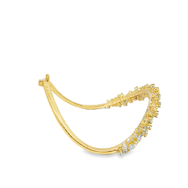 Brazalete en oro de 18K OA colección Mimosa- Damiani