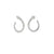 Aretes en oro de 14K OB con diamantes de 1.00 ct
