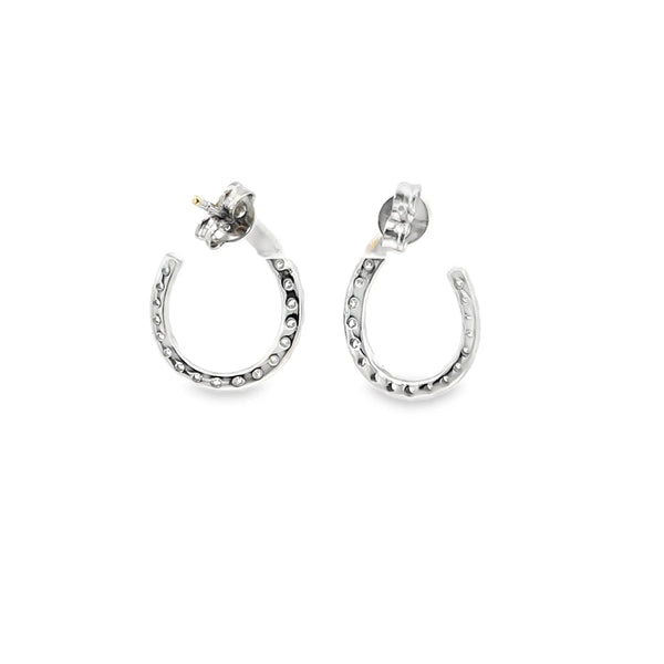 Aretes en oro de 14K OB con diamantes de 1.00 ct