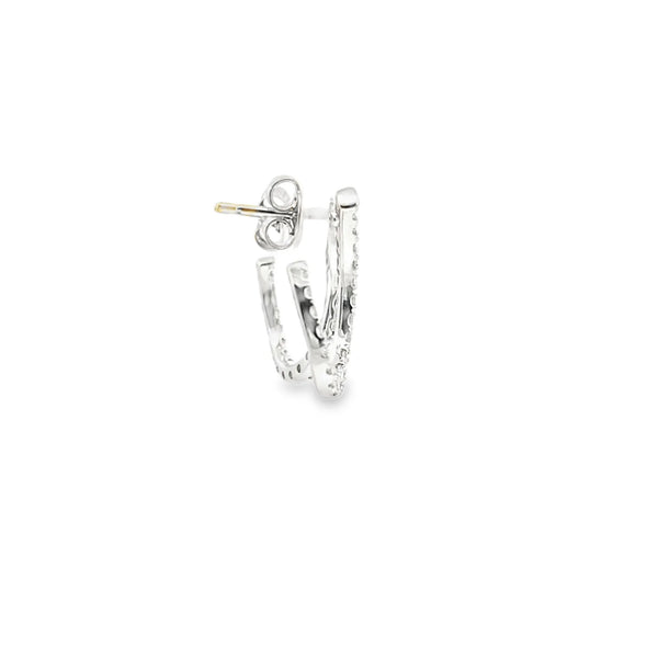 Aretes en oro de 14K OB con diamantes de 1.00 ct