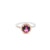 Anillo de dama en oro de 14K OB con diamante de 0.60 ct y garnet de 1.58 ct