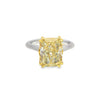 Anillo de Compromiso en Platino con Diamante Radiant 5.52CT color Z