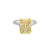 Anillo de Compromiso en Platino con Diamante Radiant 5.52CT color Z