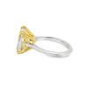 Anillo de Compromiso en Platino con Diamante Radiant 5.52CT color Z