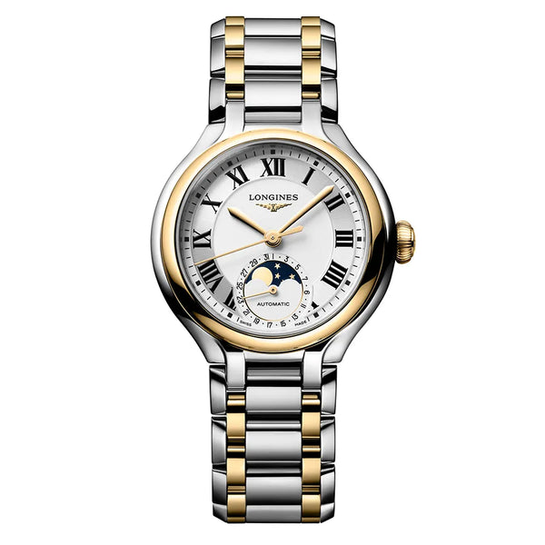 Reloj Longines PrimaLuna bicolor automático de 34 mm