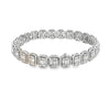 Brazalete en oro blanco de 14K con diamantes de 6.74 ct (H SI1)