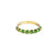 Churumbela en oro amarillo de 14K con garnet verde de 1.03 ct