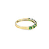 Churumbela en oro amarillo de 14K con garnet verde de 1.03 ct