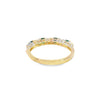 Churumbela en oro amarillo de 14K con diamantes de 0.29 ct y esmeralda de 0.46 ct