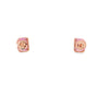 Aretes en oro amarillo de 14K con diamantes de 0.23 ct y zafiro rosa de 1.84 ct