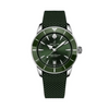 Reloj Breitling Superocean Heritage de acero automático de 42 mm con caucho verde