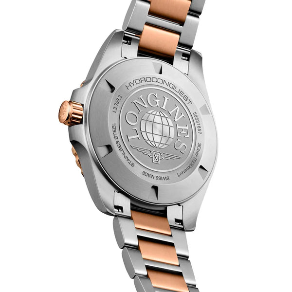 Reloj Longines HydroConquest bicolor cuarzo de 42 mm en negro
