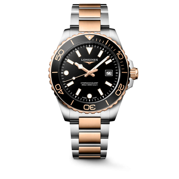 Reloj Longines HydroConquest bicolor cuarzo de 42 mm en negro