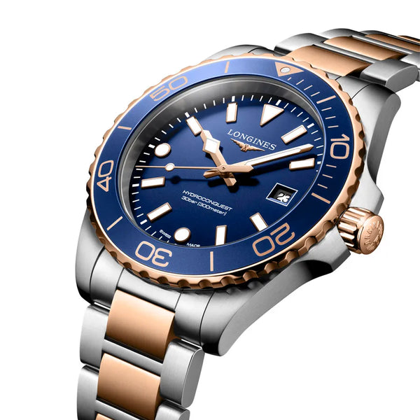 Reloj Longines HydroConquest bicolor cuarzo de 42 mm en azul