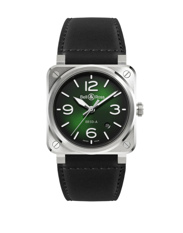 Reloj Bell & Ross BR 03-92 de acero automático de 41 mm en verde
