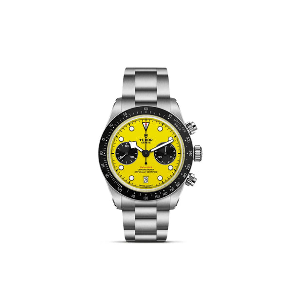 Reloj Tudor Black Bay cronógrafo de acero automático de 39 mm en amarillo