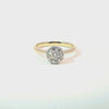 Anillo Solitario en Oro Amarillo de 14K con Brillante de 0.55 ct, calidad H VS1.